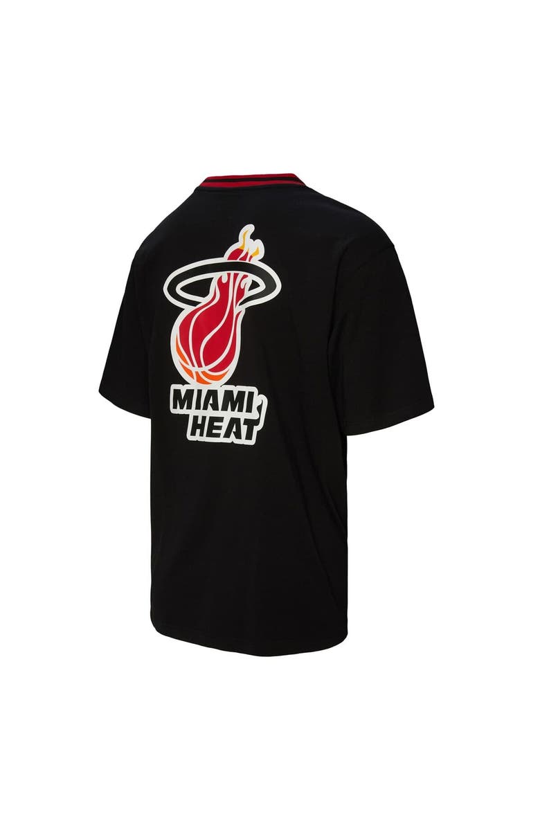 Mitchell & Ness Unisex Mitchell & Ness Black Miami Heat Playmaker Vintage Logo T-Shirt, Alternate, color, Black