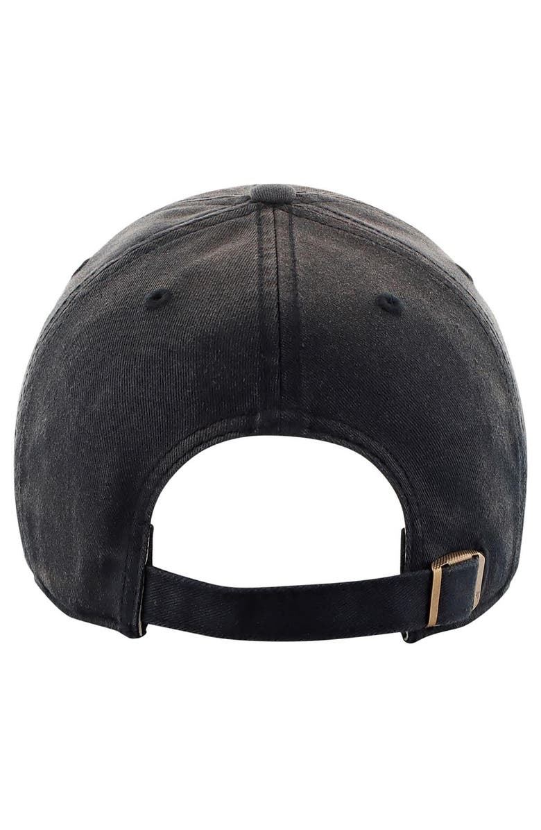 '47 Men's '47  Black Philadelphia Eagles Dusted Relaxed Clean Up Adjustable Hat, Alternate, color, 