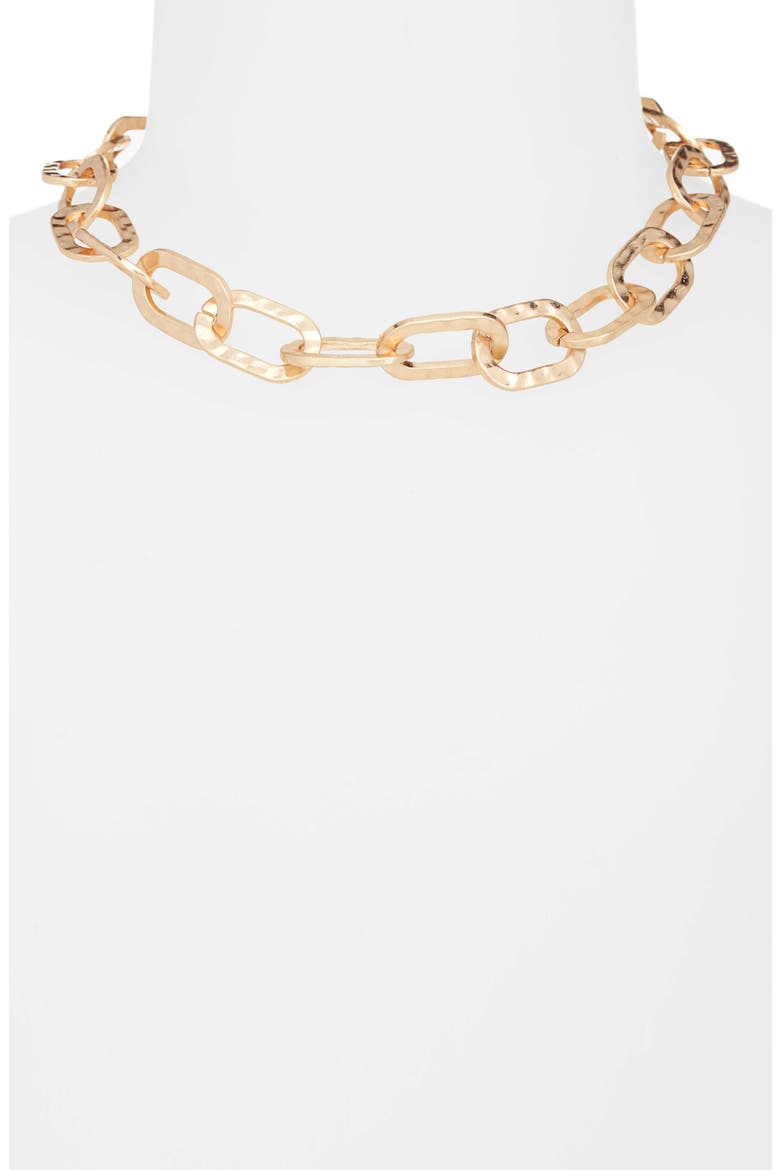 Chain Link Necklace, Alternate, color, GOLD