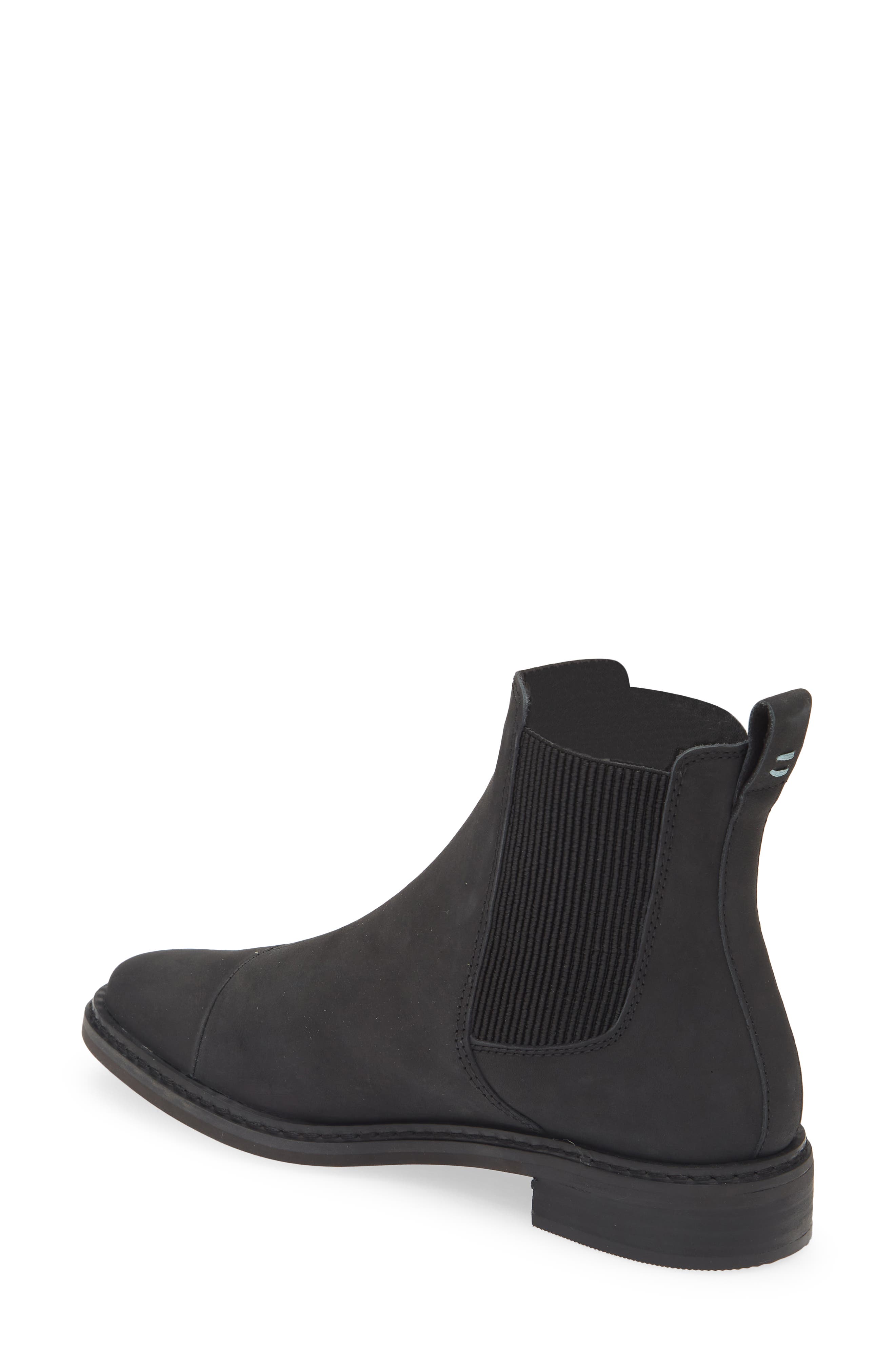 TOMS Charlie Chelsea Boot, Alternate, color, Black