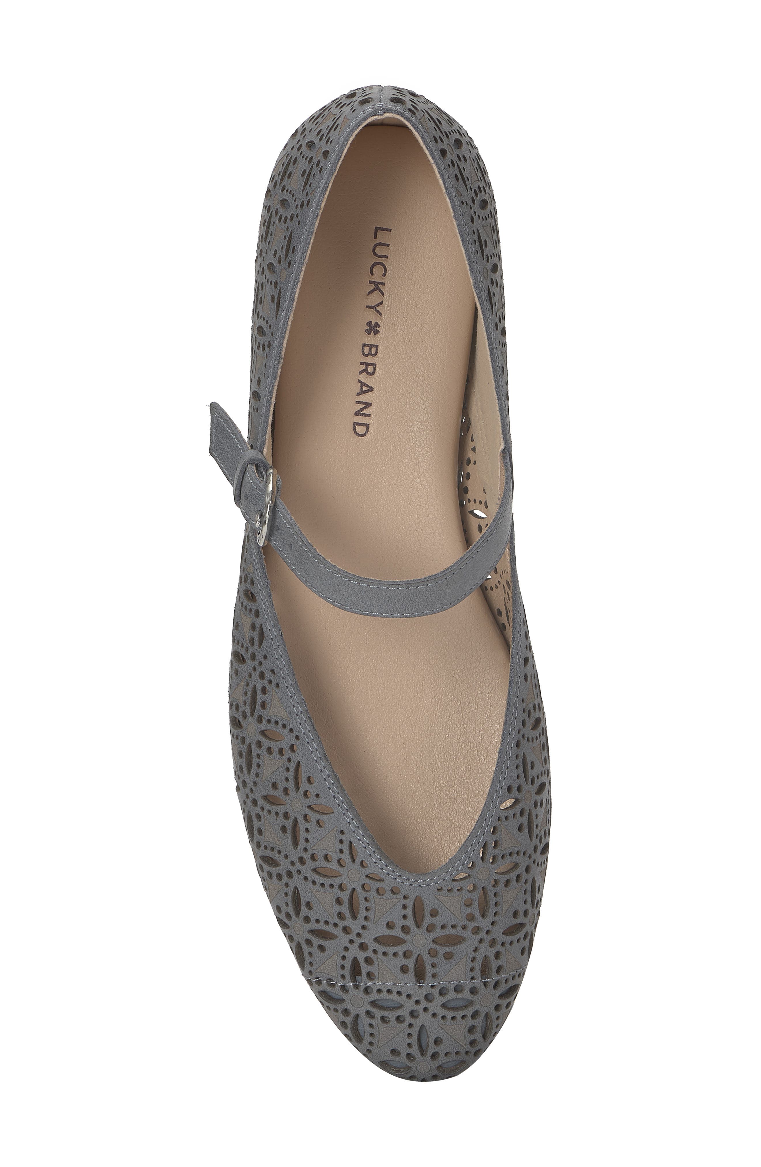 Lucky Brand Cyrena 2 Mary Jane Flat, Alternate, color, French Grey