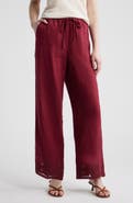 Rails Emmie Embroidered Linen Drawstring Pants