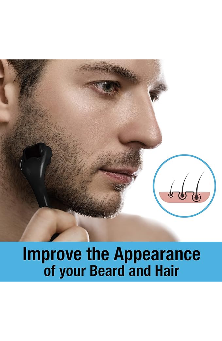 Lovery Micro Needle Derma Roller 3-Pack, Alternate, color, Black / Teal