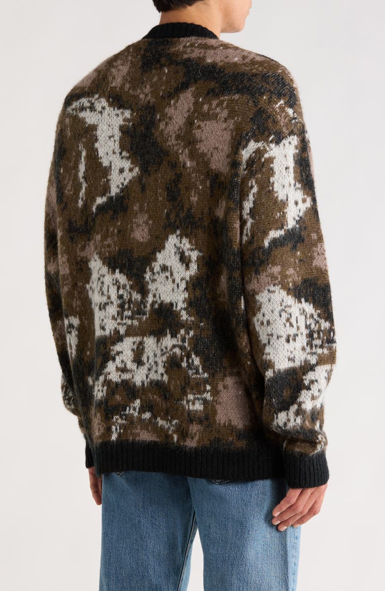Carhartt Work In Progress Merton Cardigan, Alternate, color, Wild Dog Jacquard