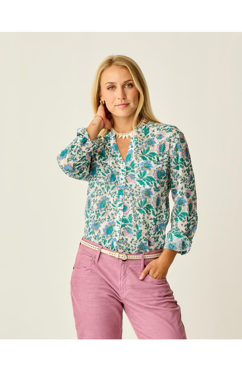 Carve Designs Dylan Gauze Tunic, Alternate, color, Cloud Multifloral