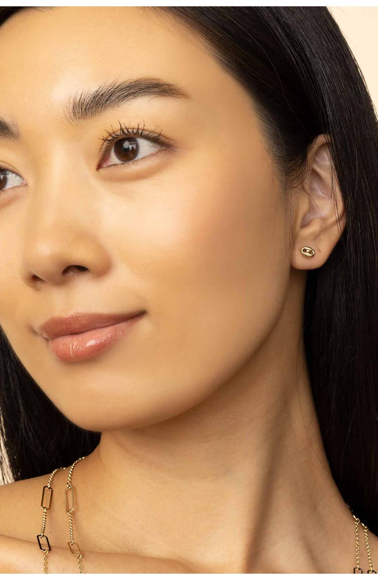 Oradina 14K Yellow Gold Majestic Mariner Studs, Alternate, color, Yellow Gold