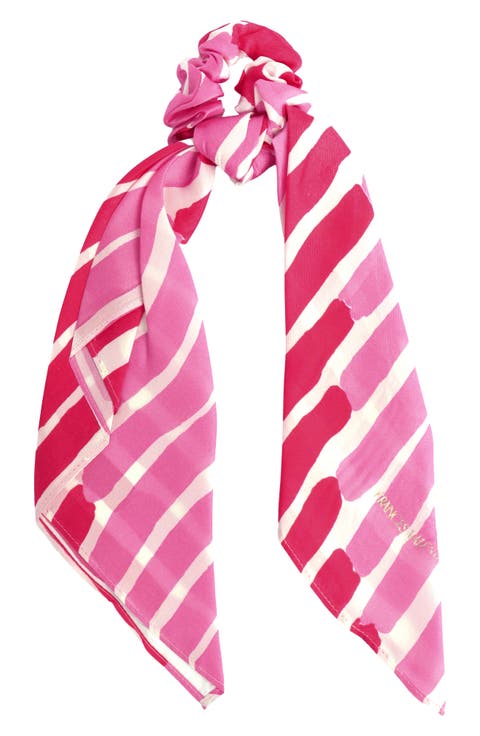 Matchstick Silk Scrunchie & Removable Scarf Set