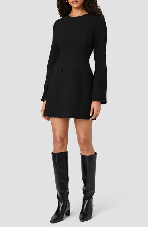 Azra Long Sleeve Twill Minidress