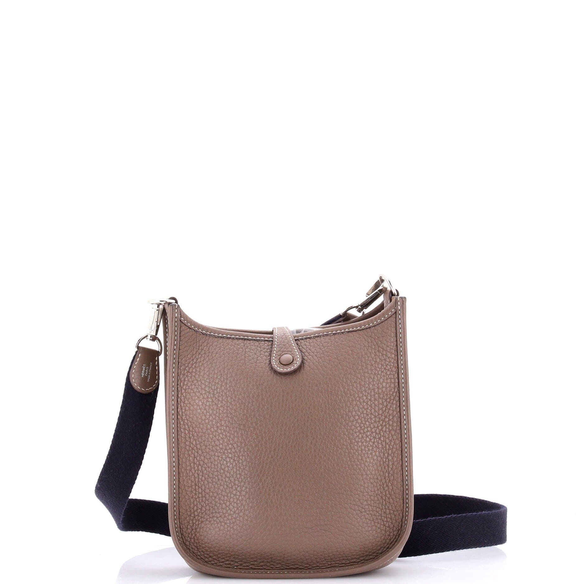 Pre-Owned Hermes Evelyne Bag Gen III Clemence TPM, Alternate, color, Etoupe