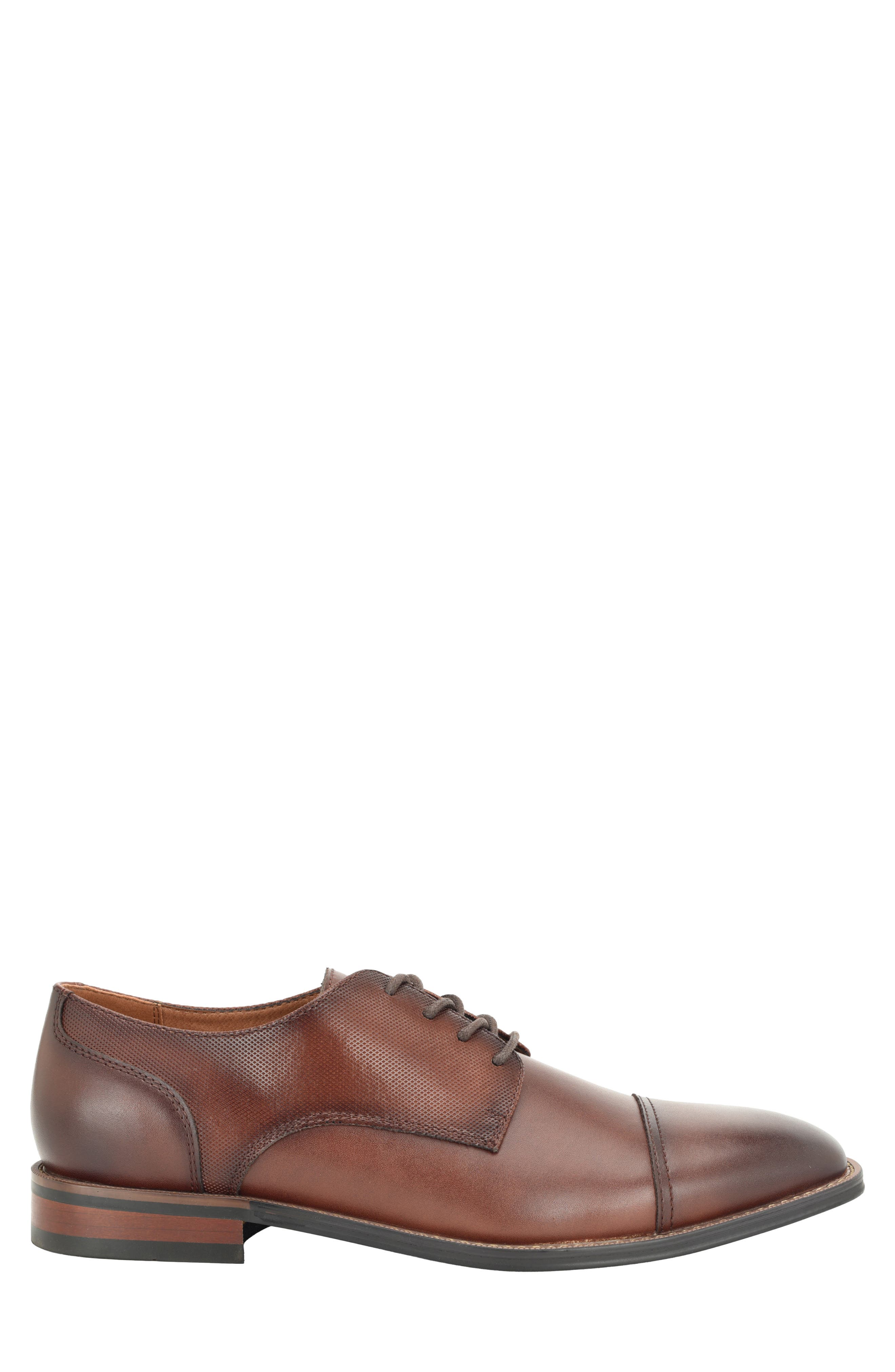 Momyr Faux Leather Cap Toe Oxford, Alternate, color, COGNAC