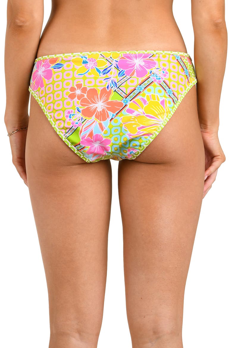 Across the Universe Print Hipster Bikini Bottoms, Alternate, color, GREEN MULTI