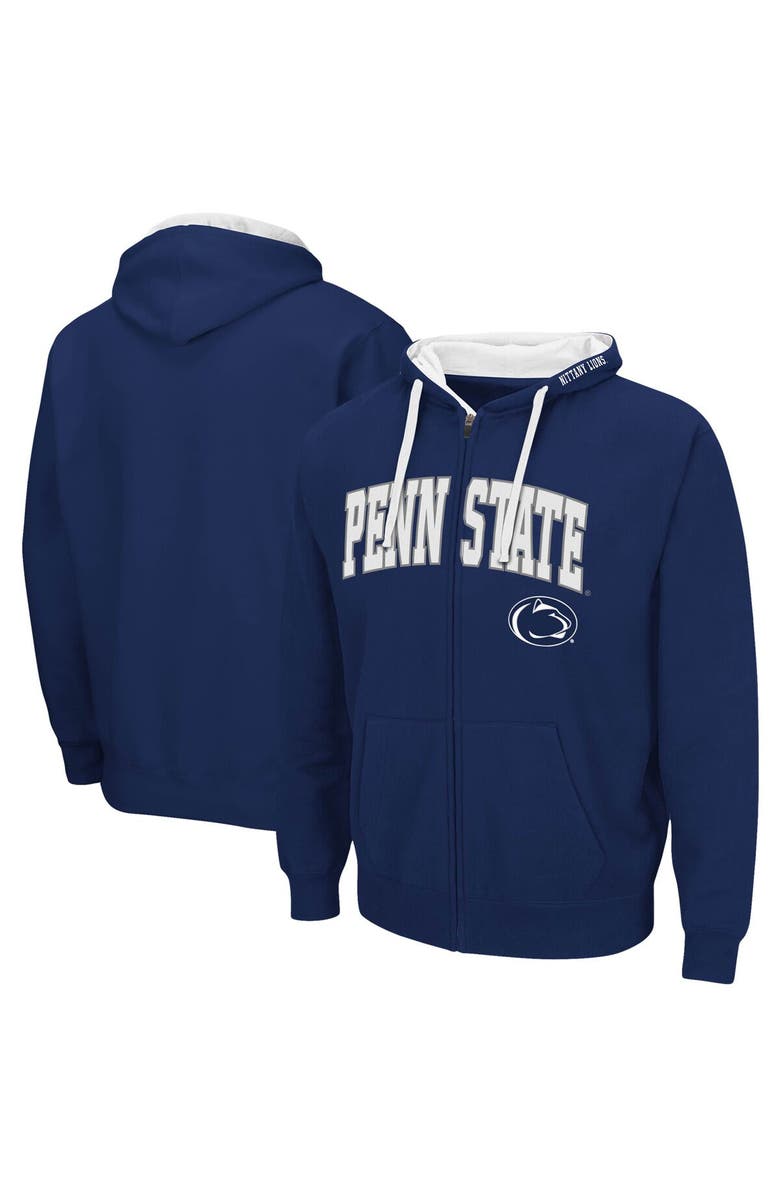 COLOSSEUM Men's Colosseum Navy Penn State Nittany Lions Big & Tall Full-Zip Hoodie, Alternate, color, Navy