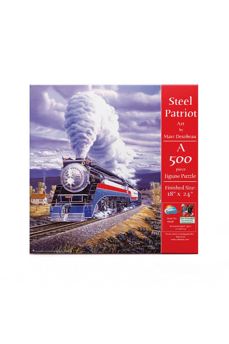 Steel Patriot 500 piece Jigsaw Puzzle for Adults, Alternate, color, Multicolor