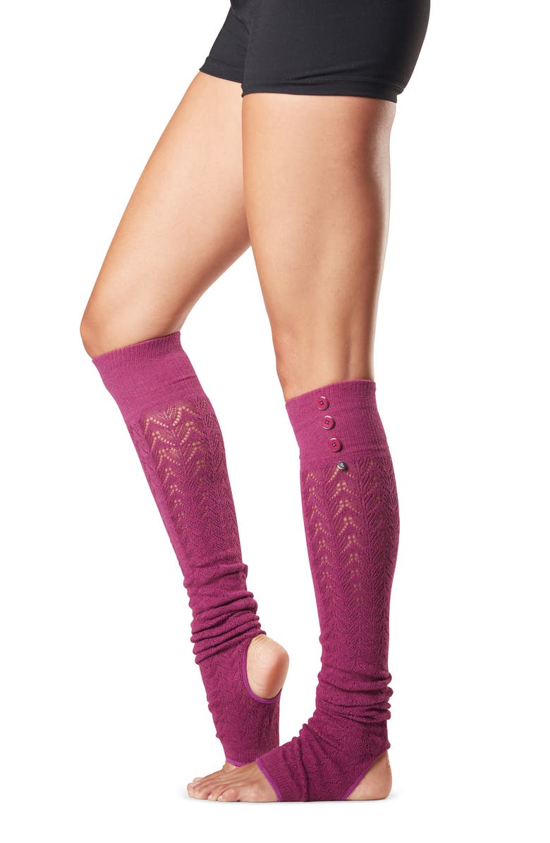 Tavi Noir ToeSox Taya Pointelle Leg Warmers, Alternate, color, 