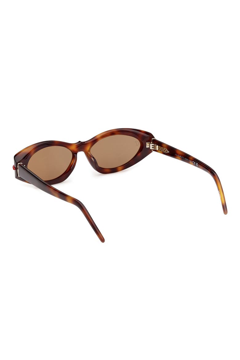 55mm Cat Eye Sunglasses, Alternate, color, CLASSIC HAVANA / GOLD / ZEISS