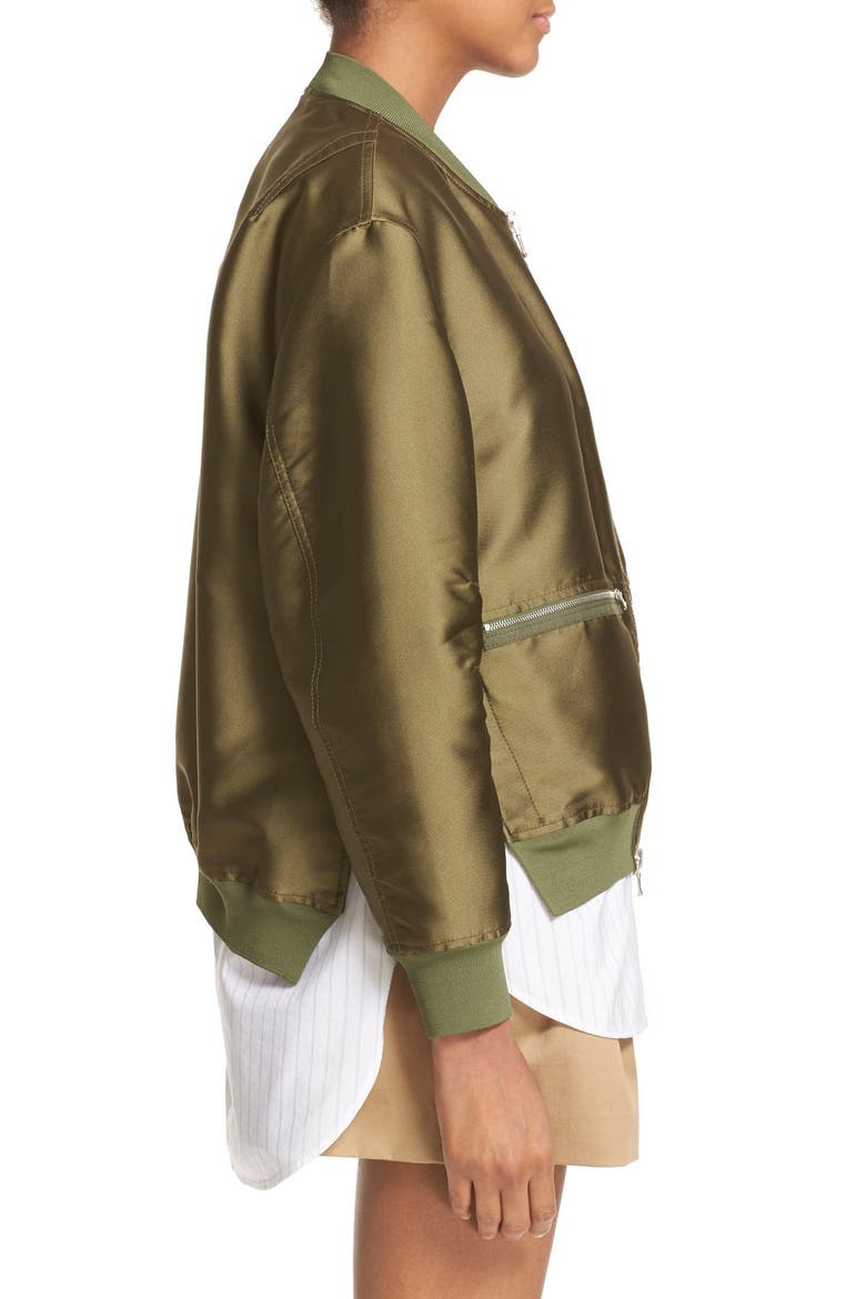 Bomber Jacket, Alternate, color, EVERGLADE