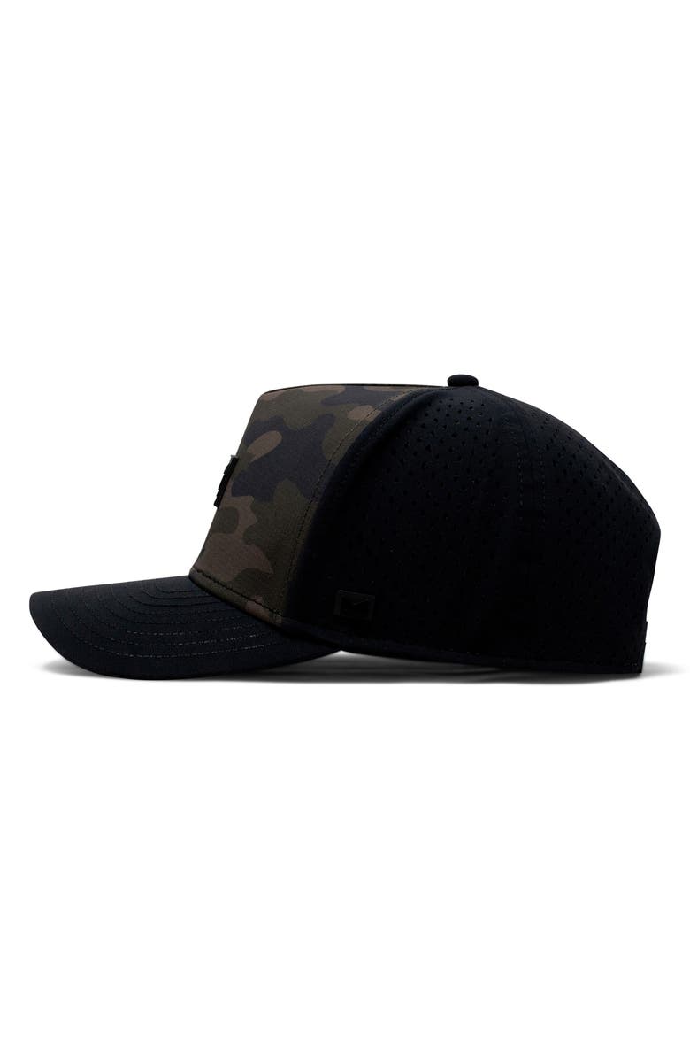 Melin Odysea Brick Hydro Performance Snapback Hat, Alternate, color, Olive Camo Midnight