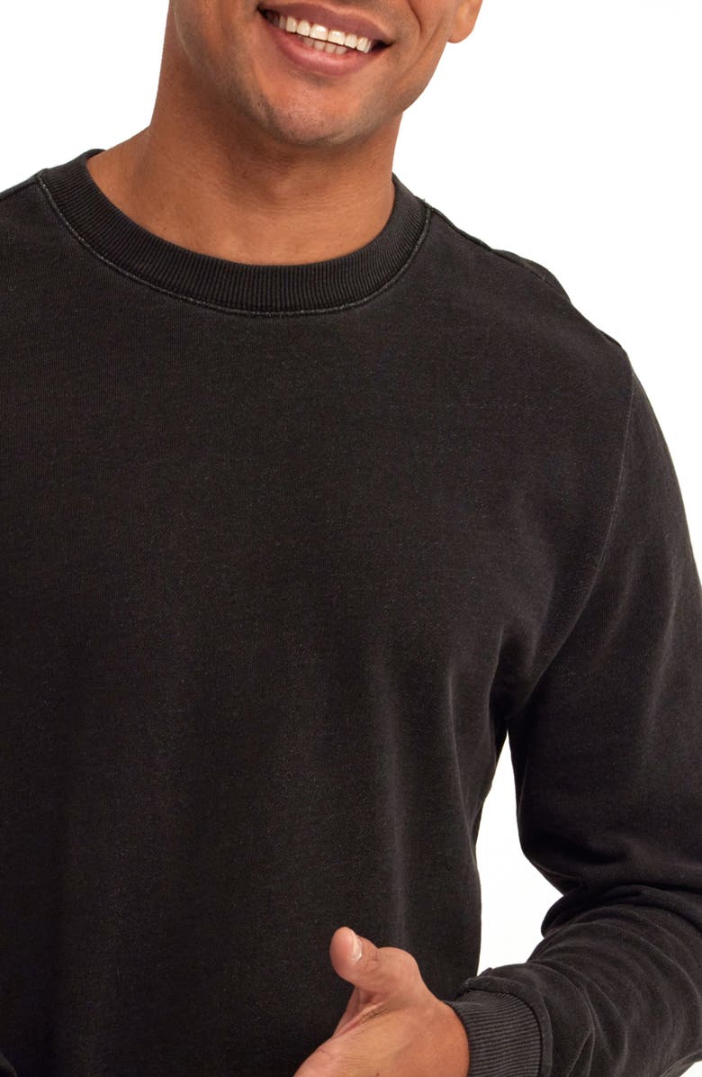 Threads 4 Thought Corey Organic Cotton Terry Sweatshirt, Alternate, color, Black Wash