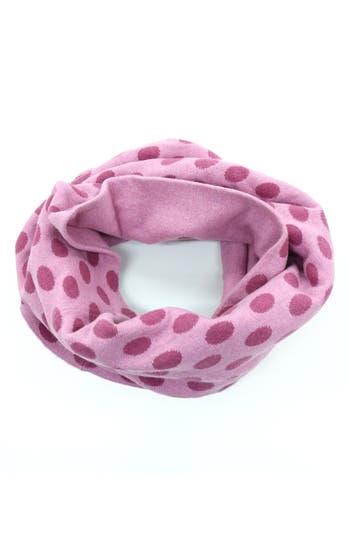 Portolano Polka Dot Neckwarmer In Pink