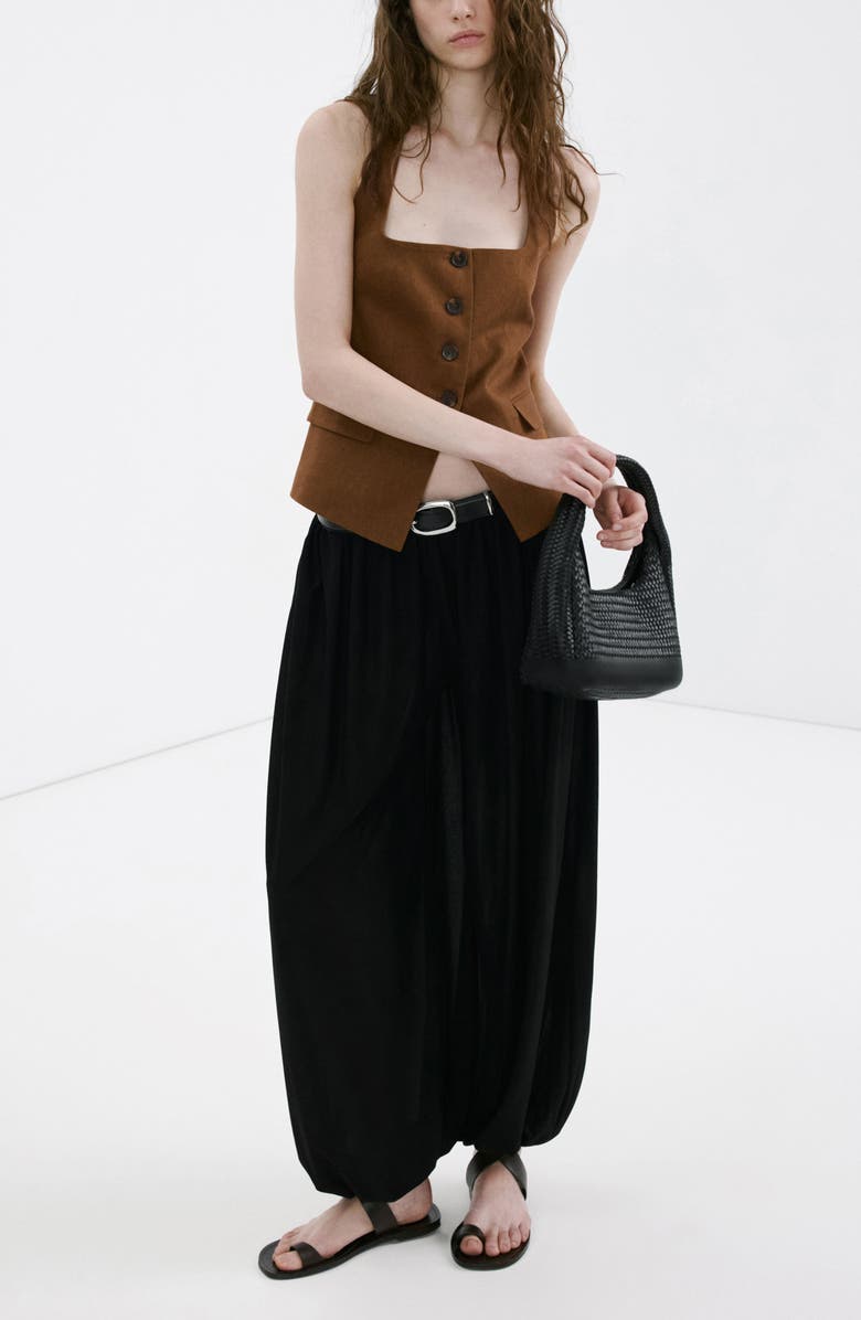 MANGO Linen Suit Waistcoat, Alternate, color, 