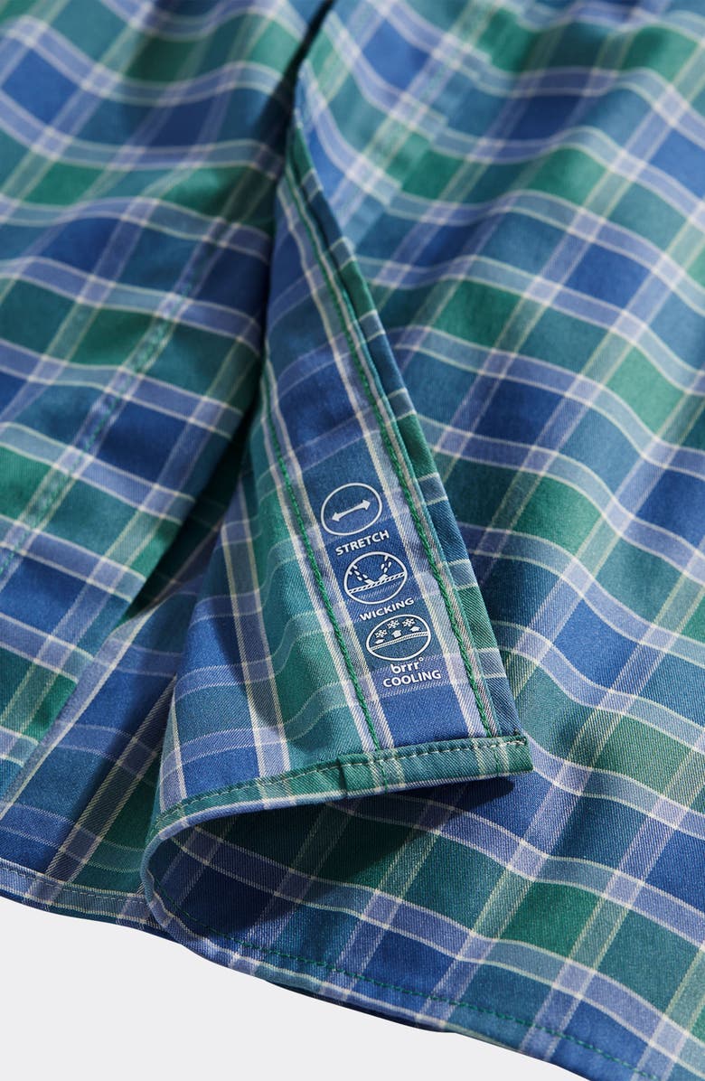 vineyard vines On-the-Go Classic Fit Plaid Stretch Button-Up Shirt, Alternate, color, 