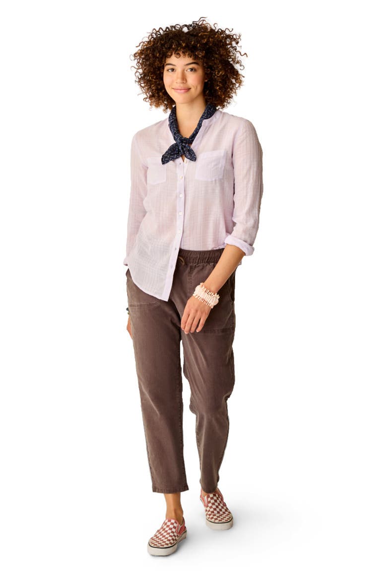 Zoe Twill Pant, Main, color, Espresso