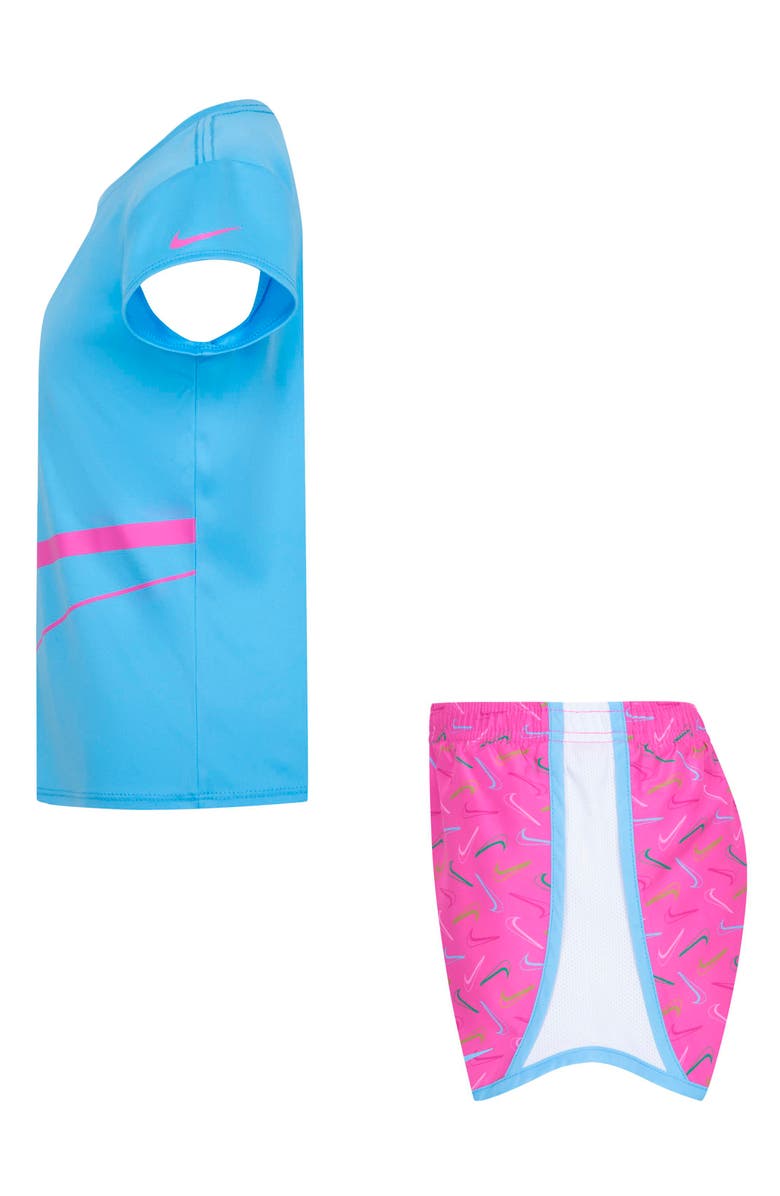 Nike Kids' Dri-Fit Swoosh Logo Tempo T-Shirt & Shorts Set, Alternate, color, 