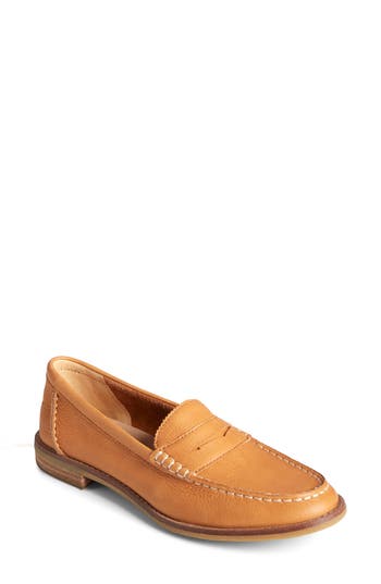 Sperry Seaport Penny Loafer In Brown