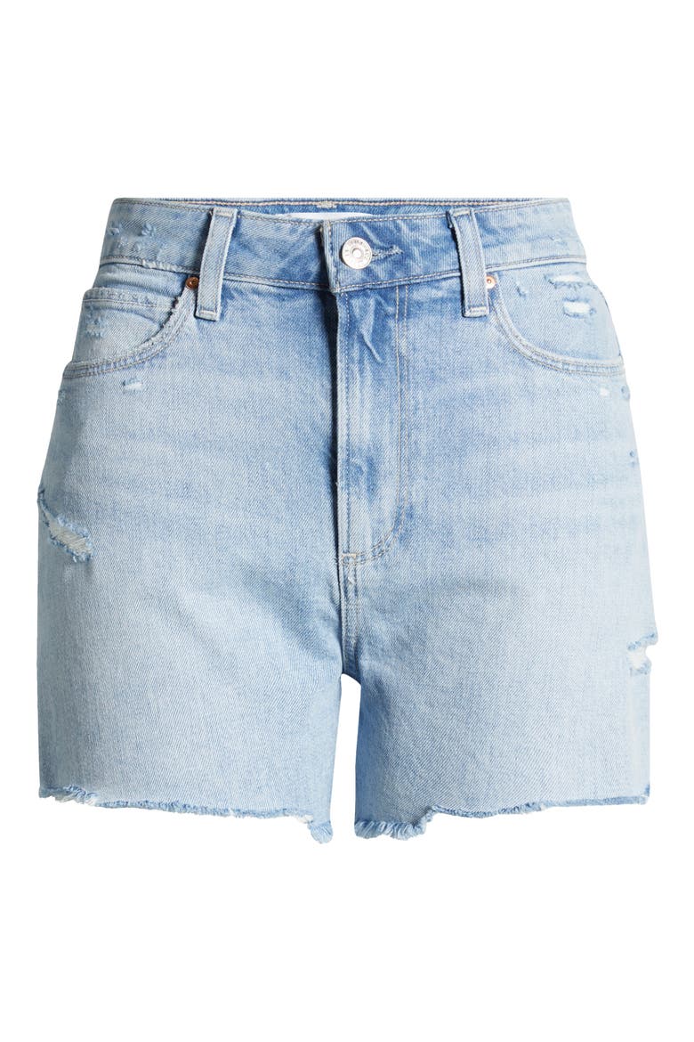 Dani High Waist Distressed Denim Shorts, Alternate, color, REAL GONE DISTRESSED