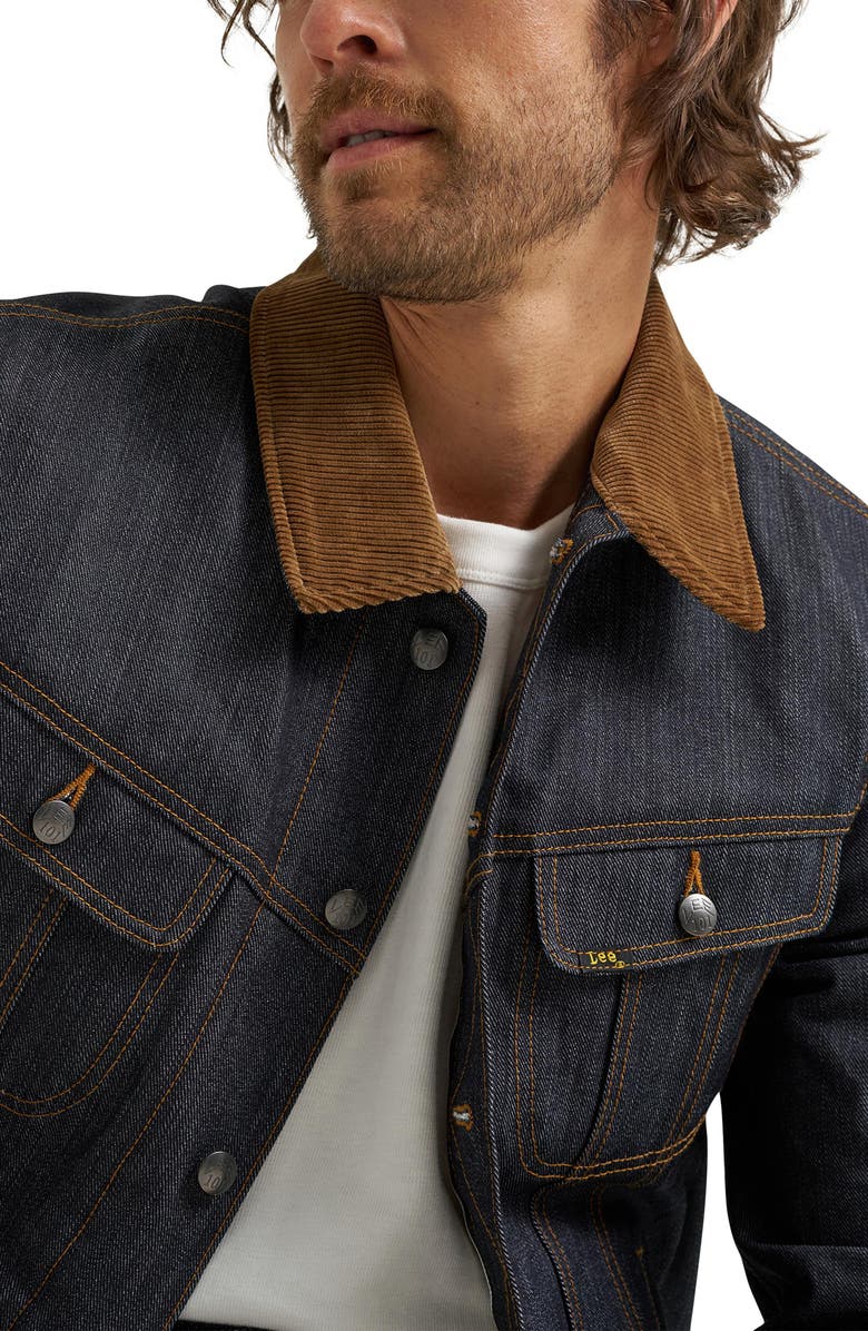 Lee 101 Denim Jacket, Alternate, color, Dry Indigo