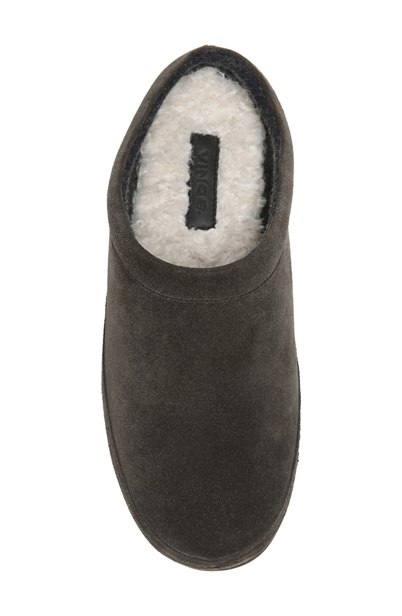 Howell Faux Shearling Lined Slipper, Alternate, color, GRAPHITE FAUX FUR