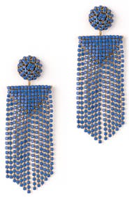 Deepa Gurnani Fanning Crystal Drop Earrings
