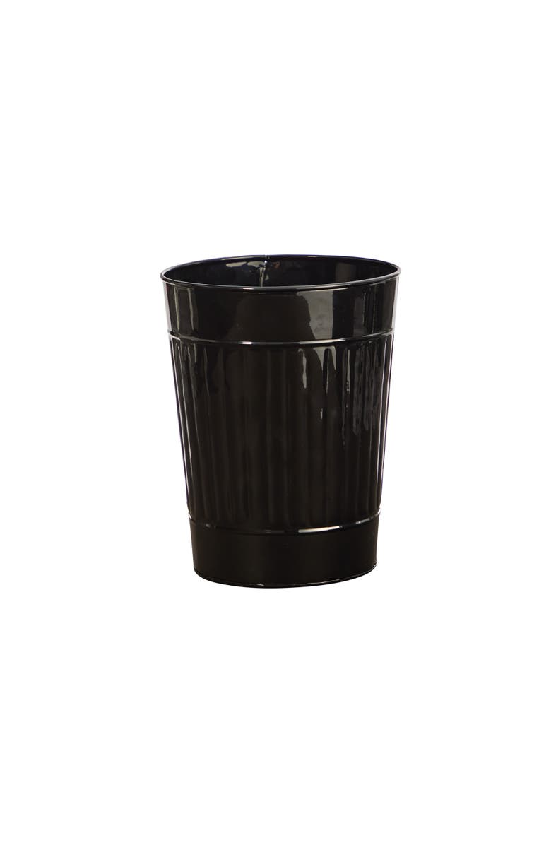 NEARLY NATURAL 10-in Farmhouse Country Pail Planter, Main, color, Black