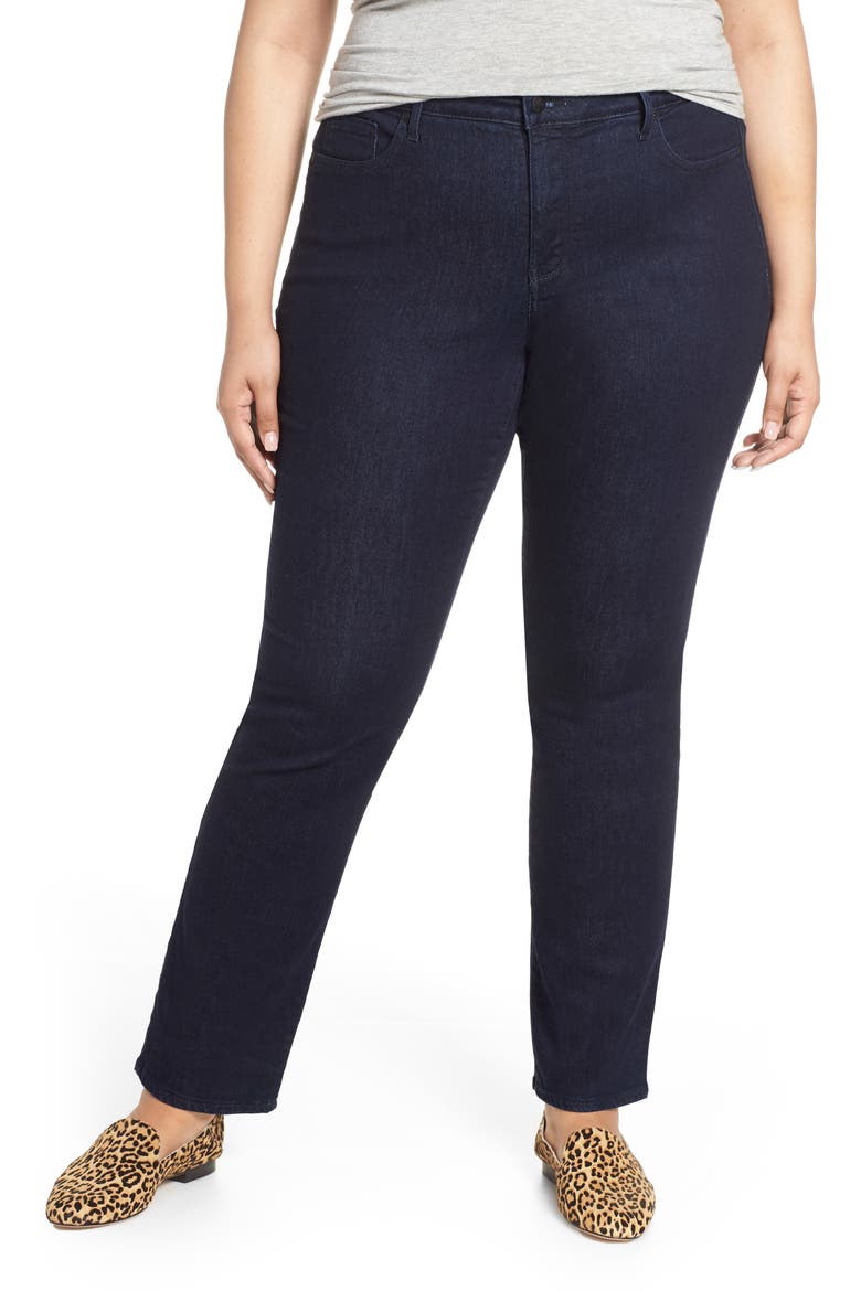 Marilyn High Rise Straight Leg Jeans, Main, color, RINSE TONAL STITCH