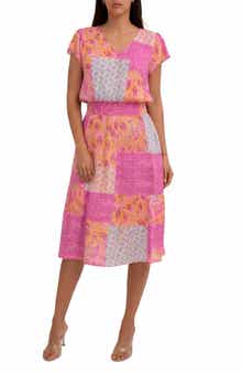 Flutter Sleeve Midi Dress