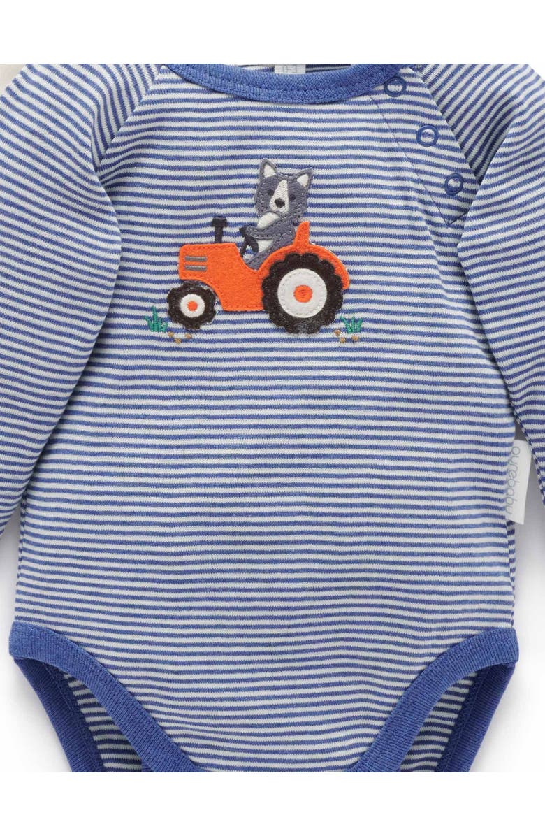 Purebaby 2 Pack Bodysuit, Alternate, color, Herding Sheep Print