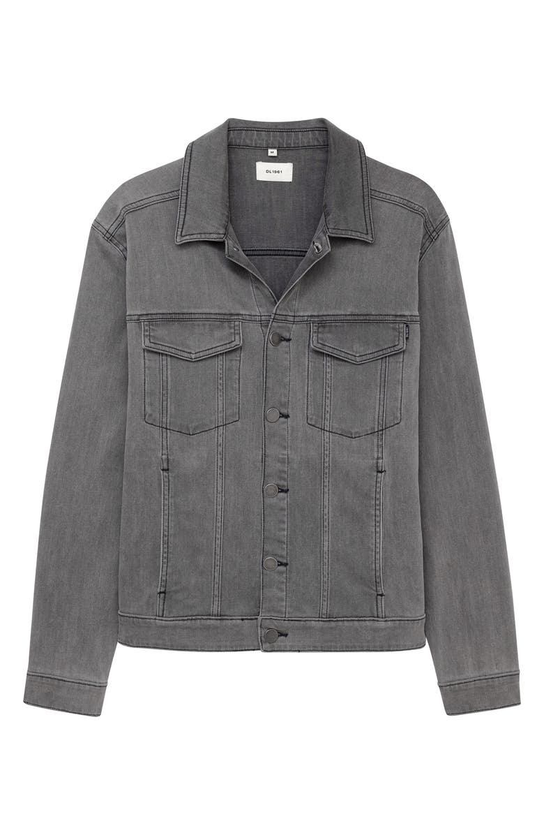 DL1961 Vaughn Denim Trucker Jacket, Alternate, color, Weathered Grey