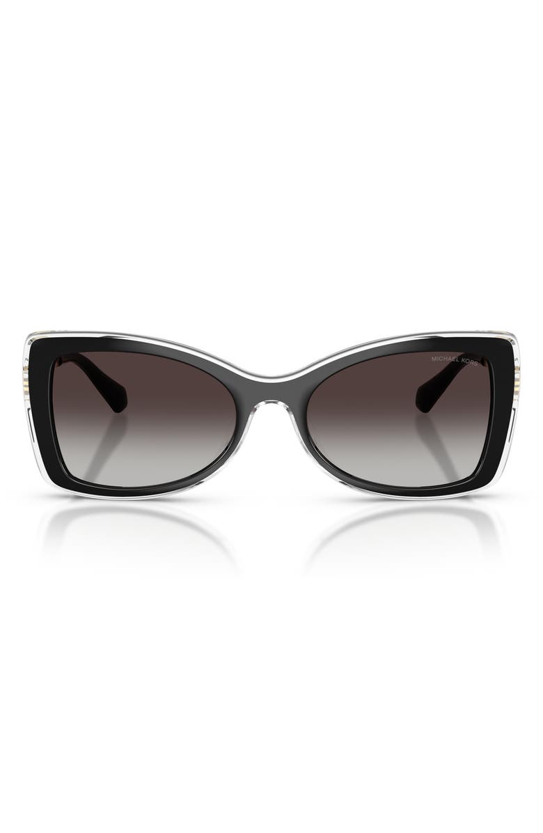 Michael Kors Malaga 53mm Gradient Butterfly Sunglasses, Main, color,