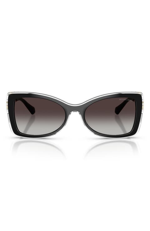 Malaga 53mm Gradient Butterfly Sunglasses