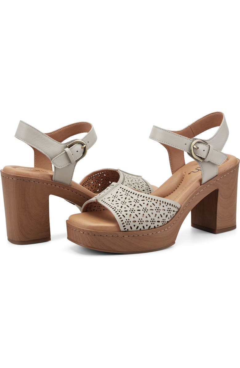 Earth<sup>®</sup> Quinty Ankle Strap Platform Sandal, Alternate, color, Ivory