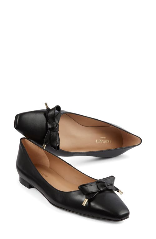 Lk Bennett Mabel Bow Flat In Black