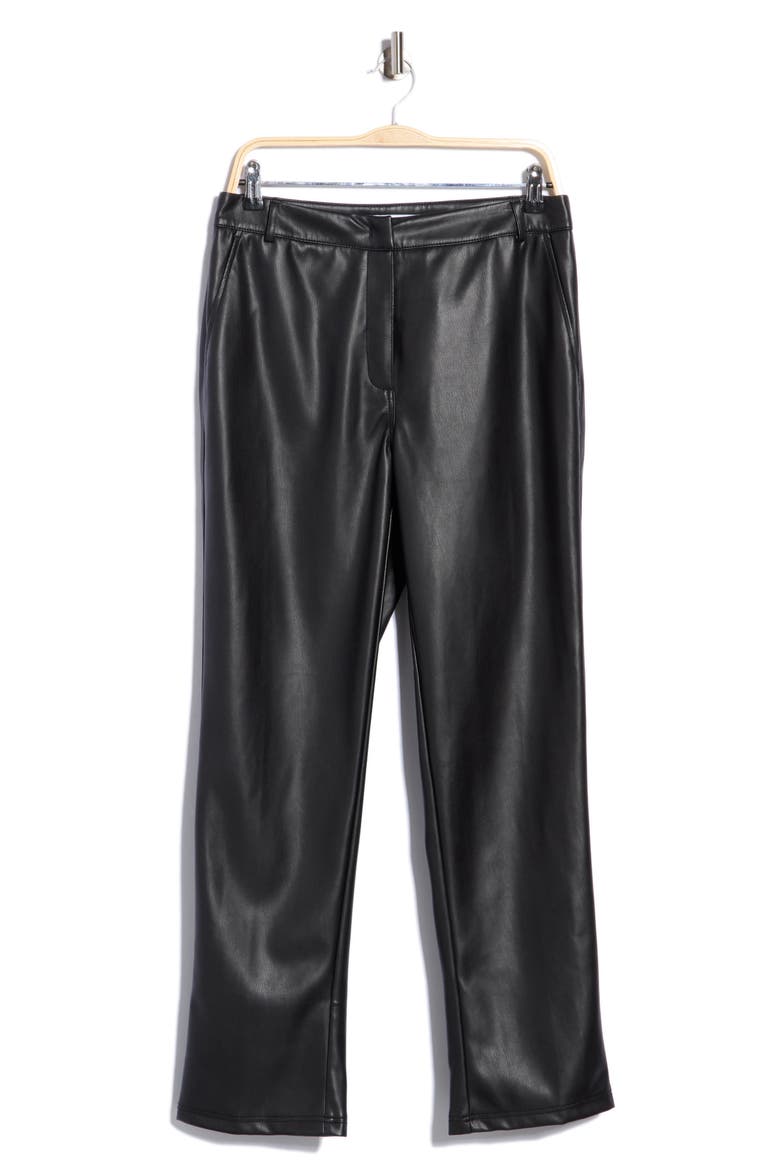 Hardy Faux Leather Pants, Main, color, BLA-BLACK
