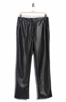 Hardy Straight Leg Faux Leather Trousers
