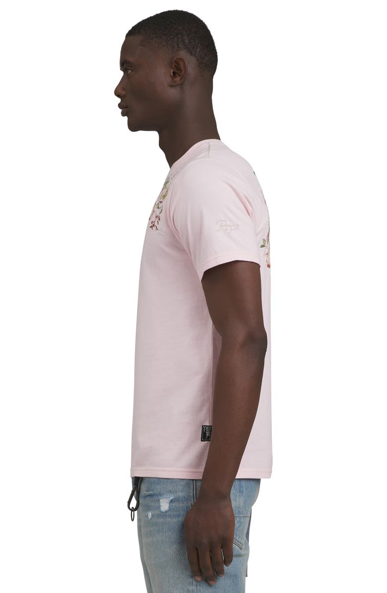 PRPS Gardenia Embroidered Cotton Graphic T-Shirt, Alternate, color,