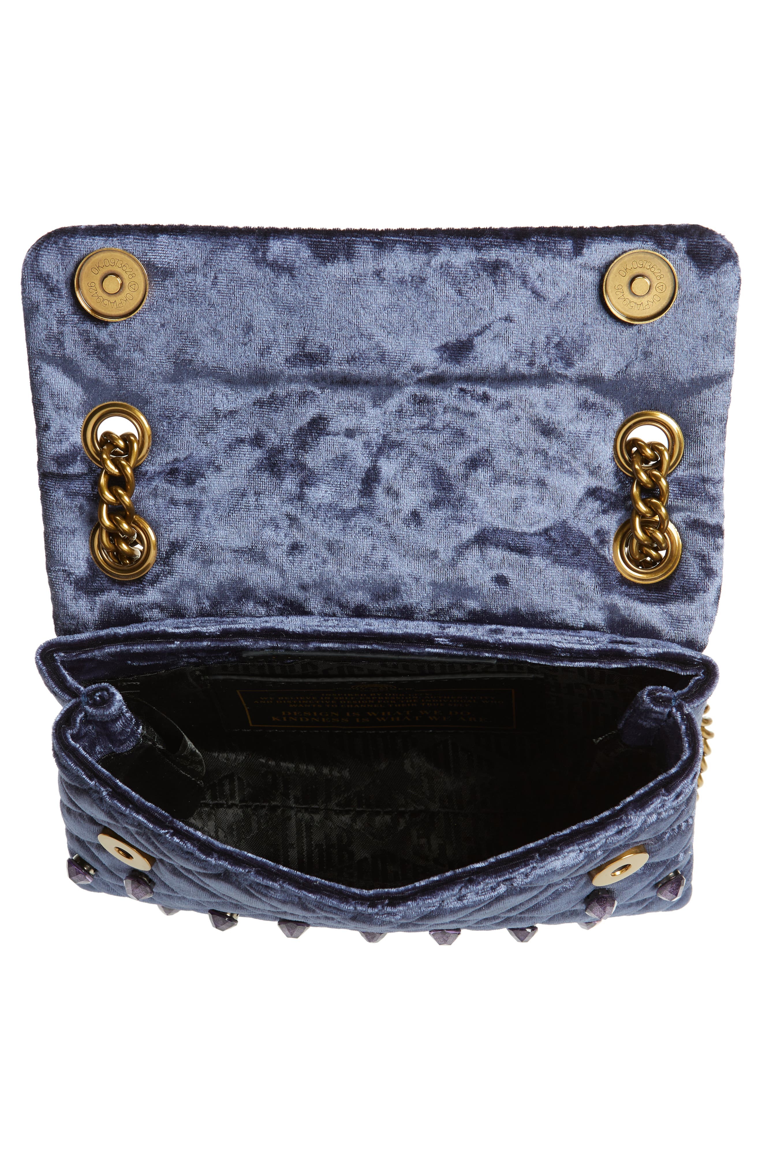 Kurt Geiger London Mini Brixton Velvet Shoulder Bag, Alternate, color, 