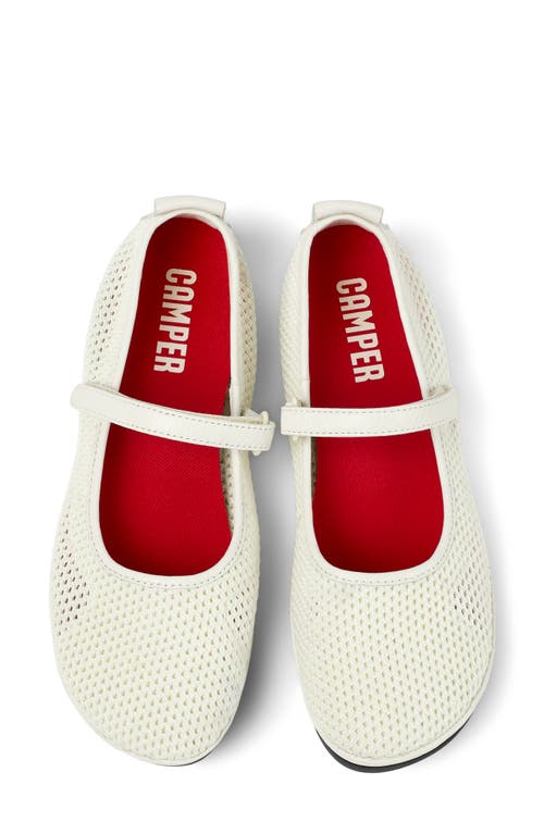 Camper Right Nina Mary Jane Flat In White
