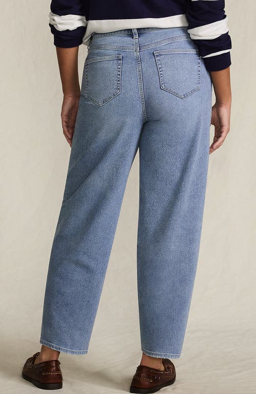 Lands' End Recover High Rise Barrel Leg Ankle Jeans In Multi