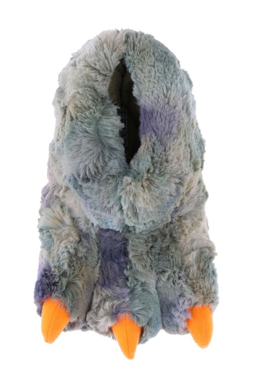 Sg Footwear Plush Claw Slipper In Gray
