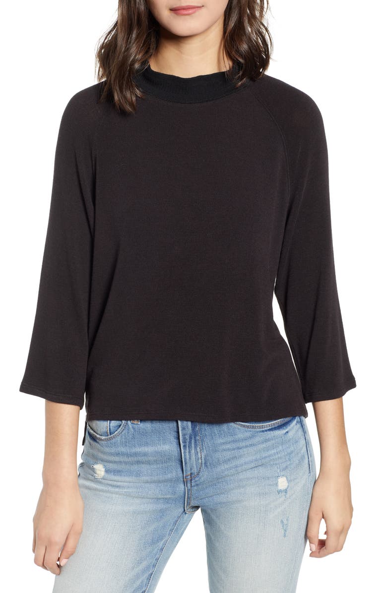 Project Social T Smoky Mock Neck Tee, Main, color, 