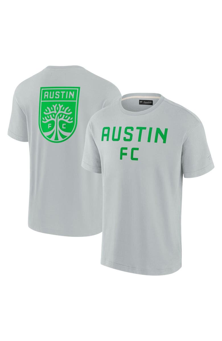 Fanatics Signature Unisex Fanatics Signature Gray Austin FC Elements Super Soft Short Sleeve T-Shirt, Alternate, color, Gray